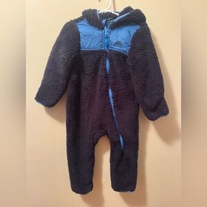 Snozu Sherpa Fleece Hooded Bunting Suit – Size 18M